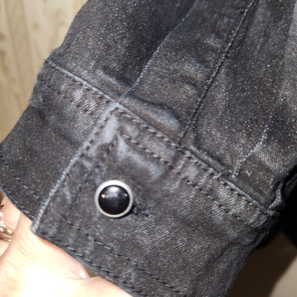 Vintage denim studded jacket - Picture 4 of 5